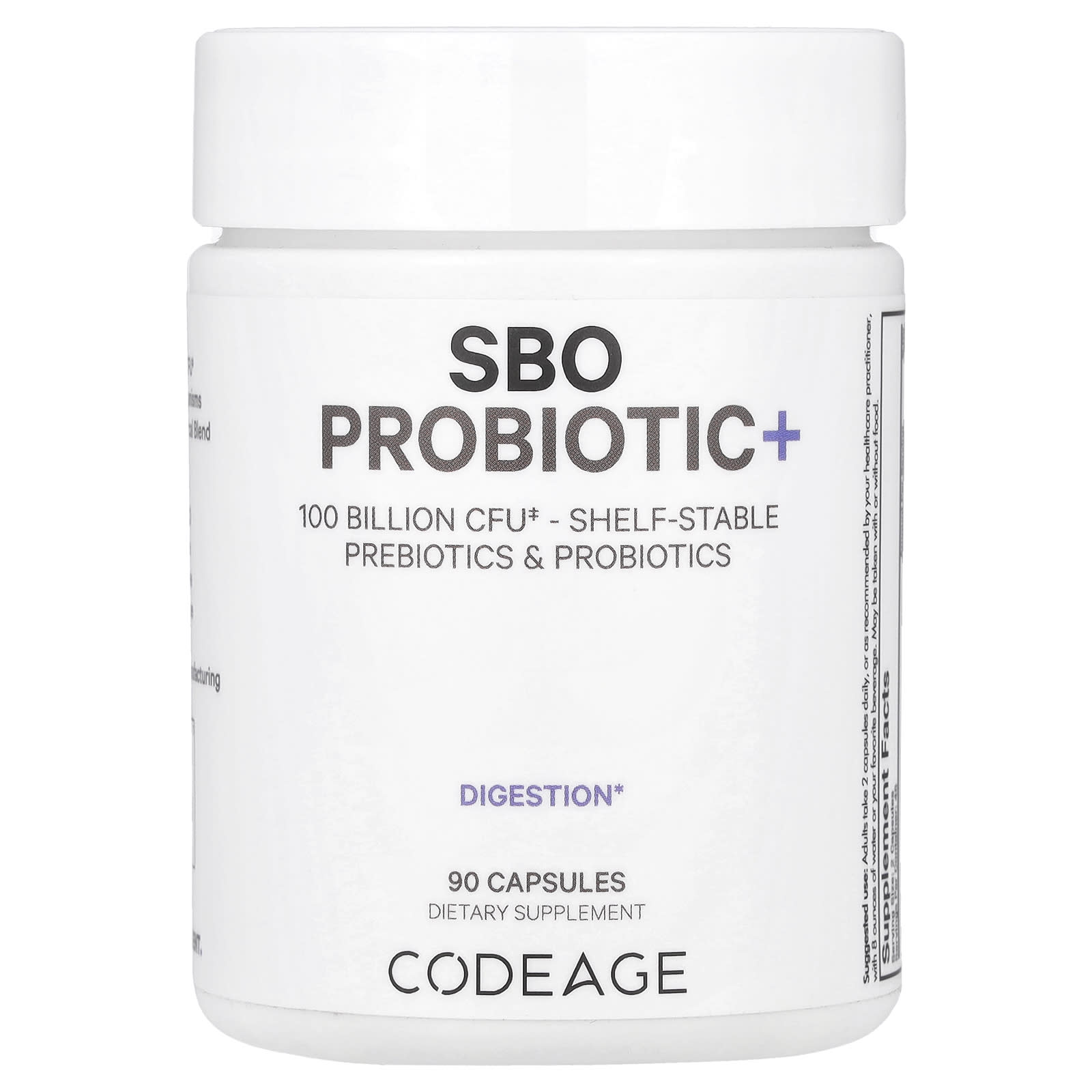 Codeage SBO Probiotic+ 100 Billion CFU Supplement for Digestion & Gut Health - Image 1