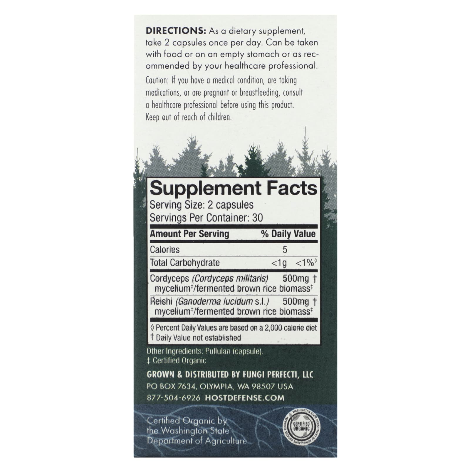 Host Defense, Mushrooms, Cordychi, 60 Vegetarian Capsules