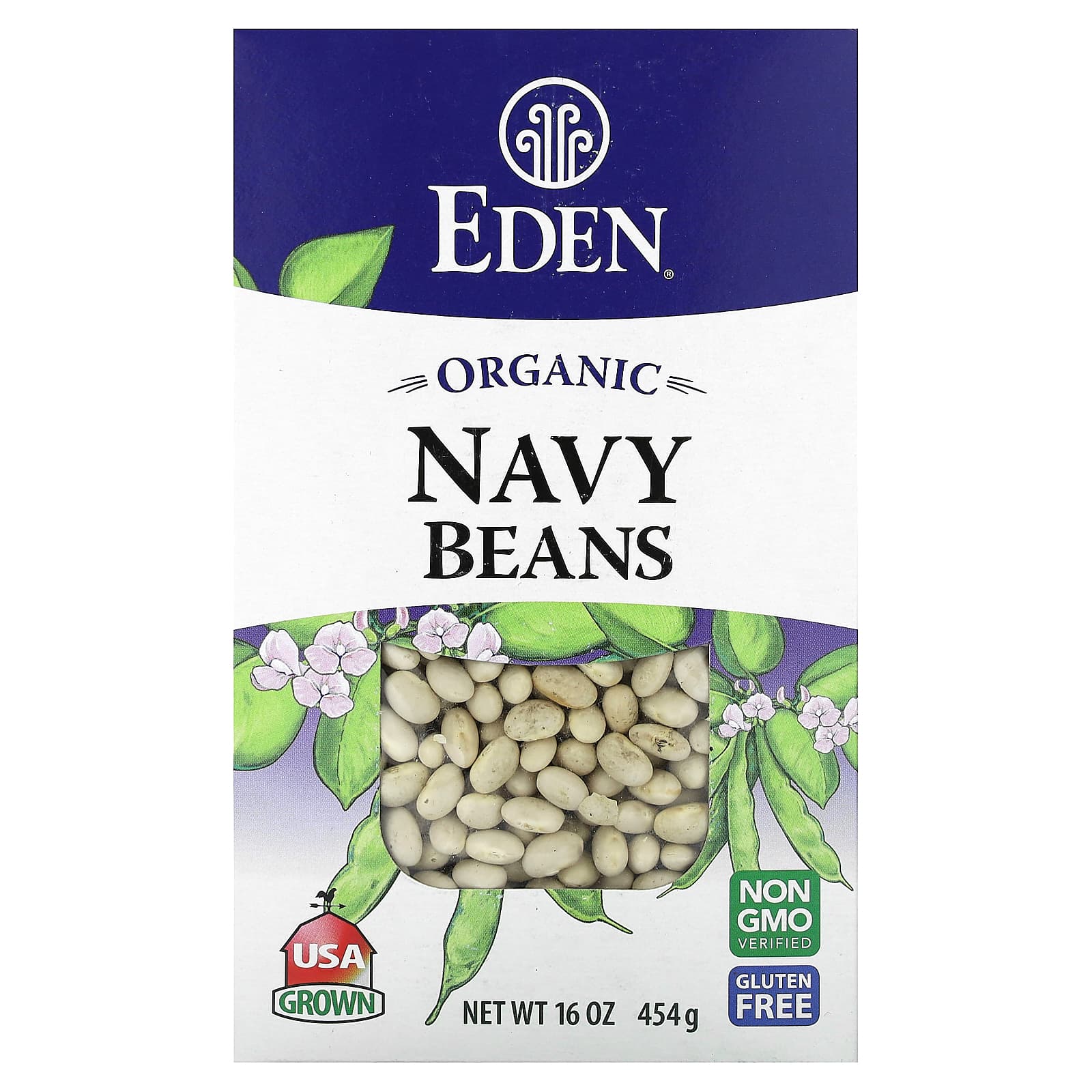 Organic USA Navy Beans by Eden Foods - Non-GMO & Gluten Free - Image 1