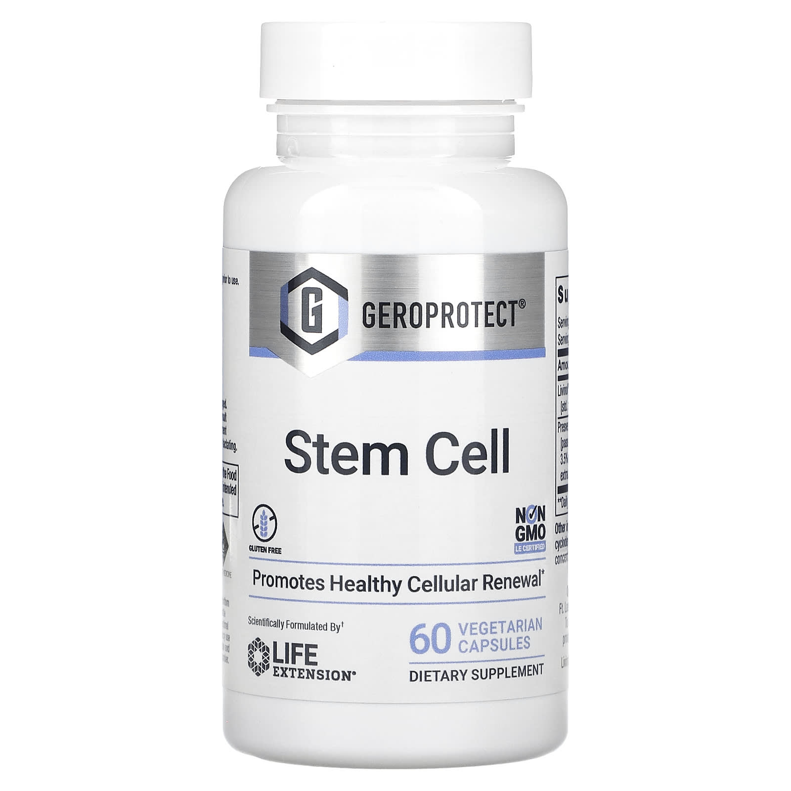 Life Extension, Geroprotect, Stem Cell, 60 Vegetarian Capsules - Image 1