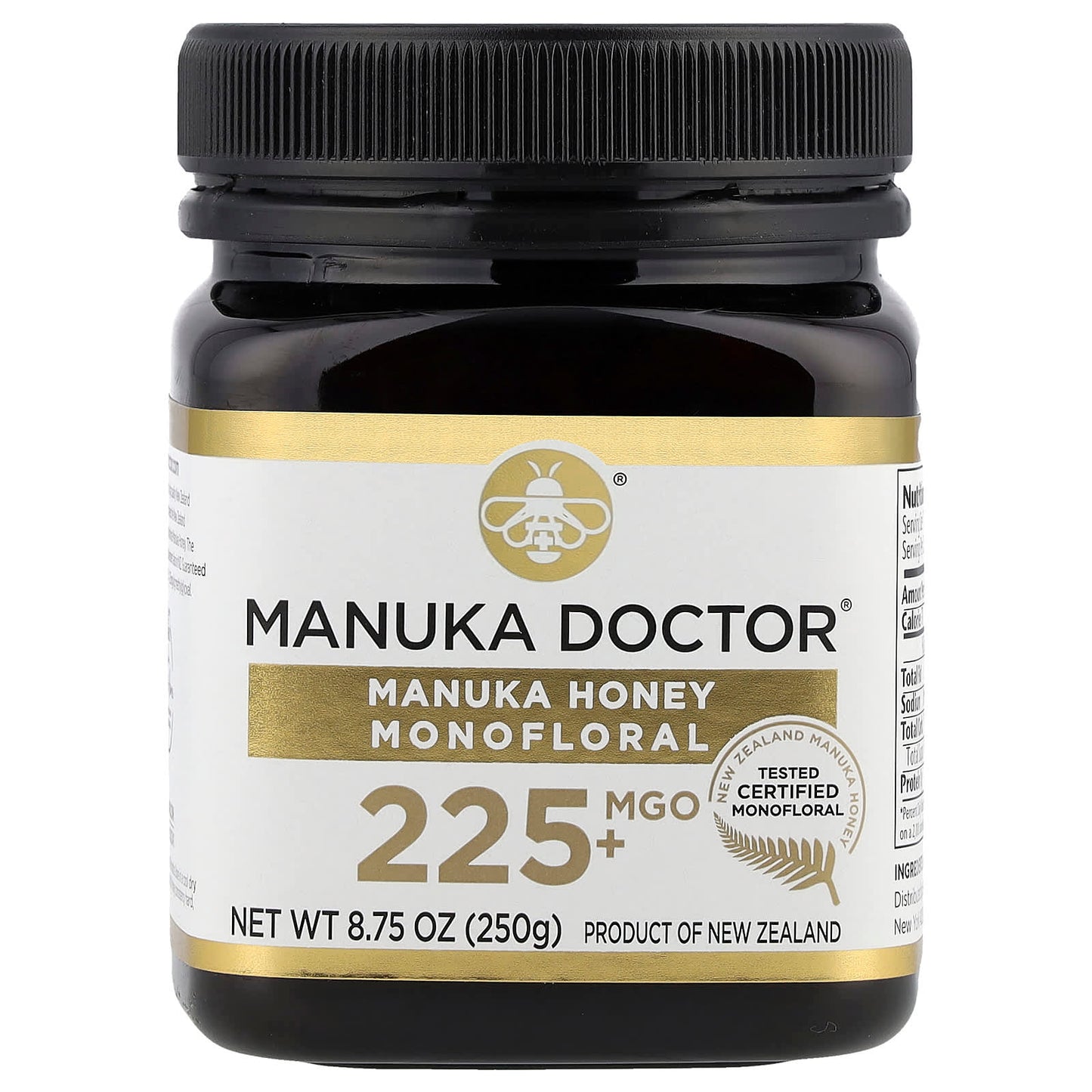 Manuka Doctor, Monofloral Manuka Honey, MGO 225+, 8.75 oz (250 g) - Image 1