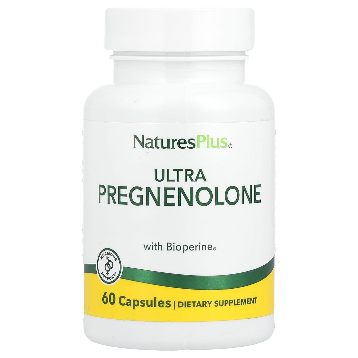 NaturesPlus, Ultra Pregnenolone with Bioperine®, 60 Capsules - Image 1