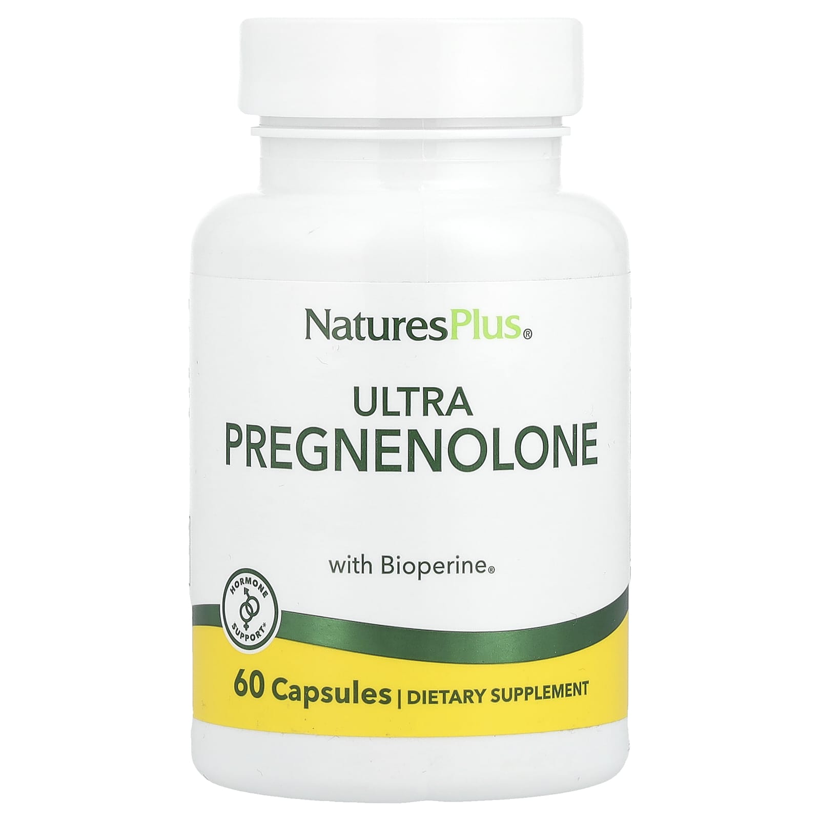 NaturesPlus, Ultra Pregnenolone with Bioperine®, 60 Capsules - Image 1