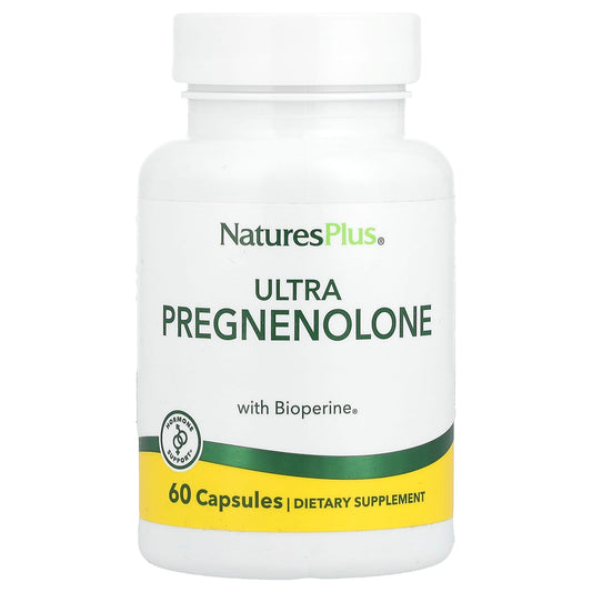 NaturesPlus, Ultra Pregnenolone with Bioperine®, 60 Capsules - Image 1