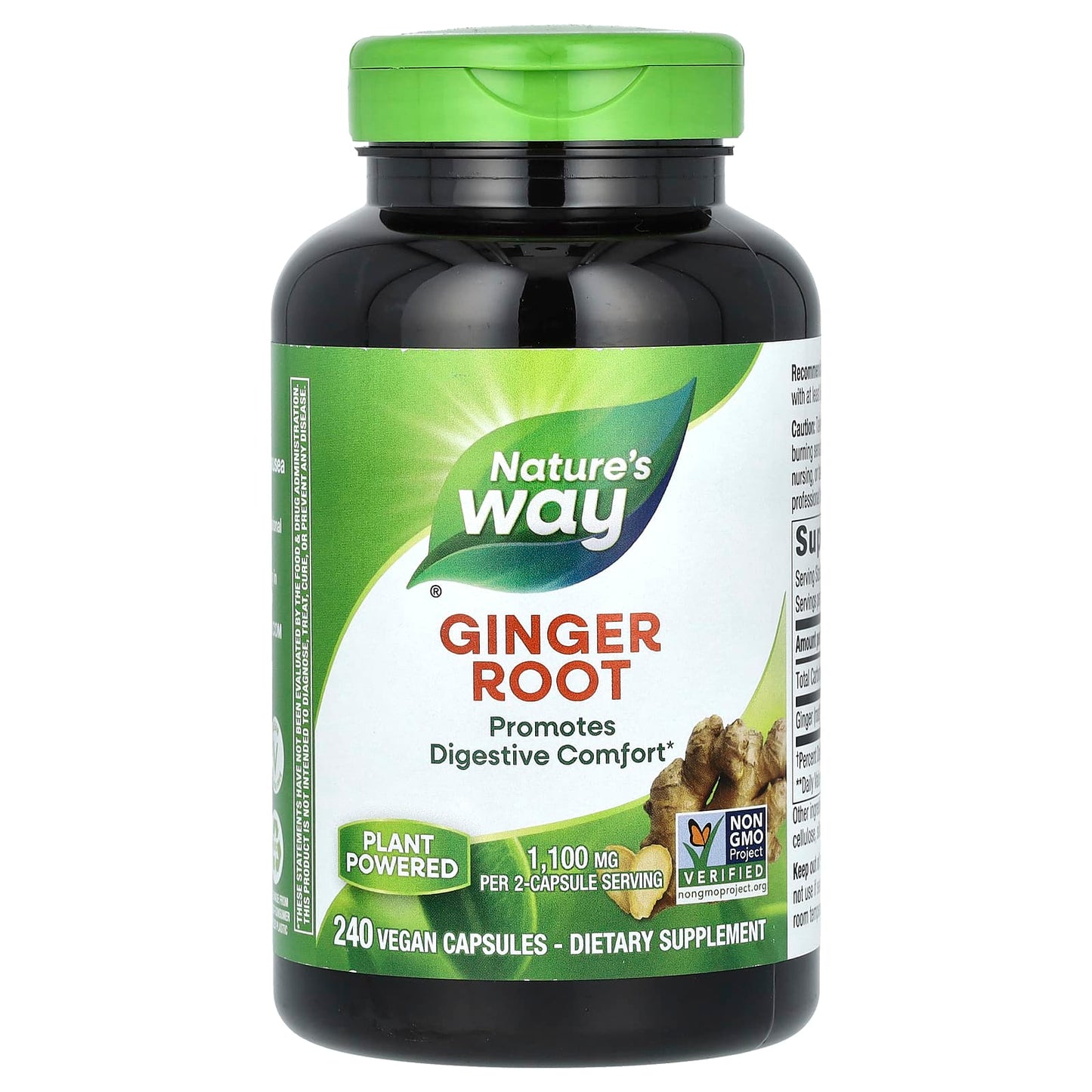 Nature's Way, Ginger Root, 240 Vegan Capsules (550 mg per Capsule) - Image 1