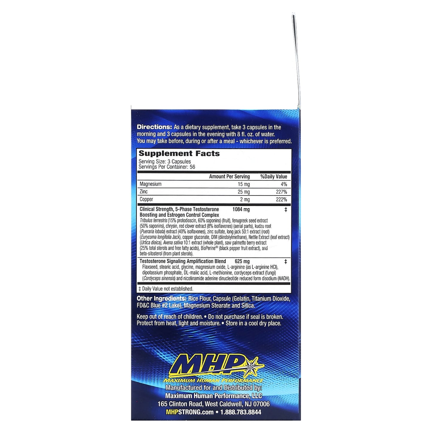 MHP, T-Bomb 3Xtreme, 168 Capsules - Image 2