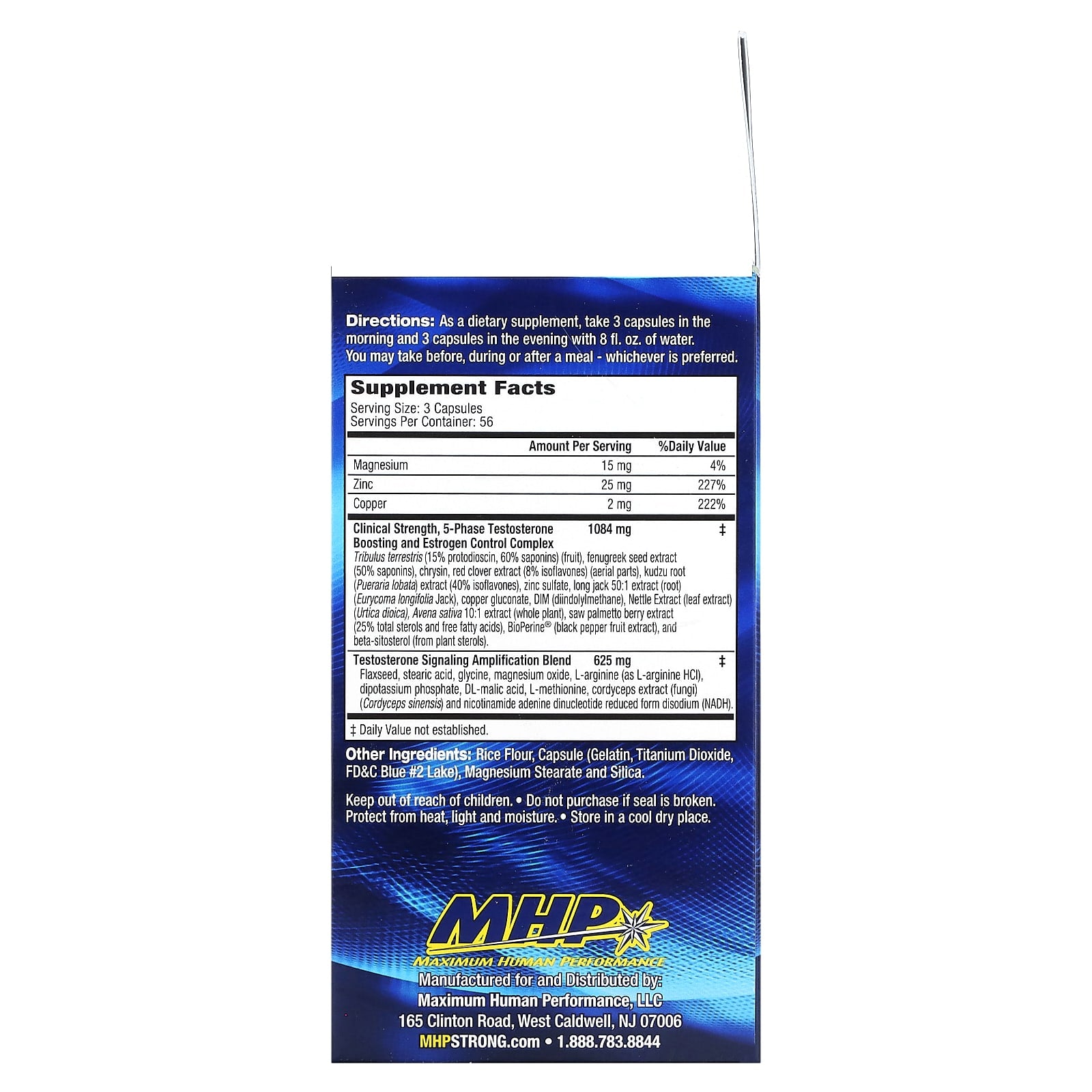 MHP, T-Bomb 3Xtreme, 168 Capsules - Image 2