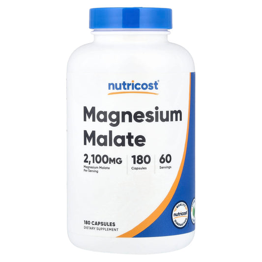 Nutricost, Magnesium Malate, 180 Capsules (700 mg per Capsule) - Image 1