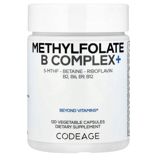 Codeage Methylfolate B Complex+ for Energy & Mood Support | 120 Capsules - Image 1