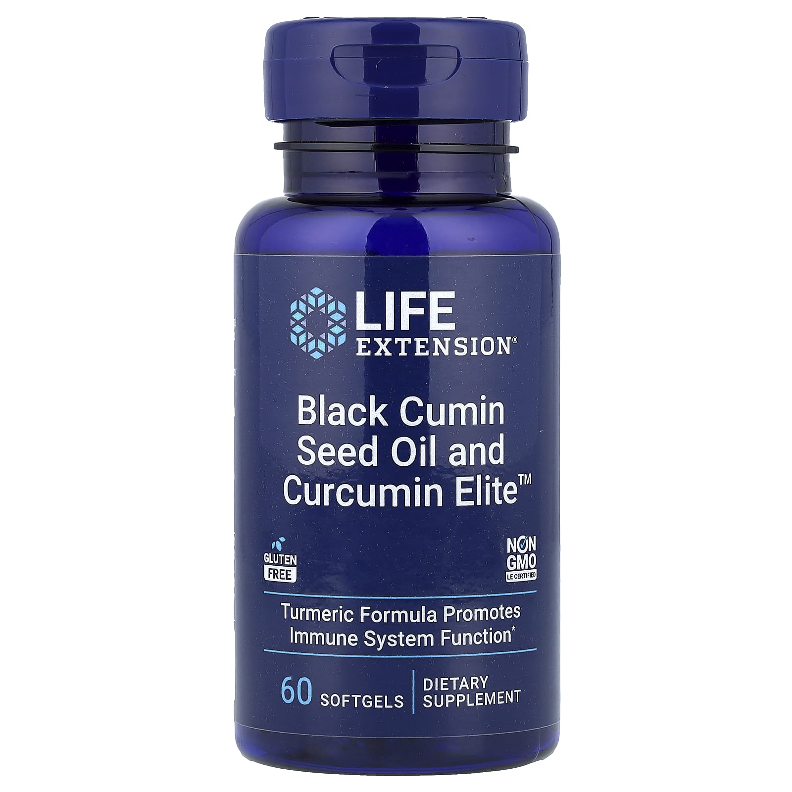 Life Extension, Black Cumin Seed Oil and Curcumin Elite™, 60 Softgels - Image 1