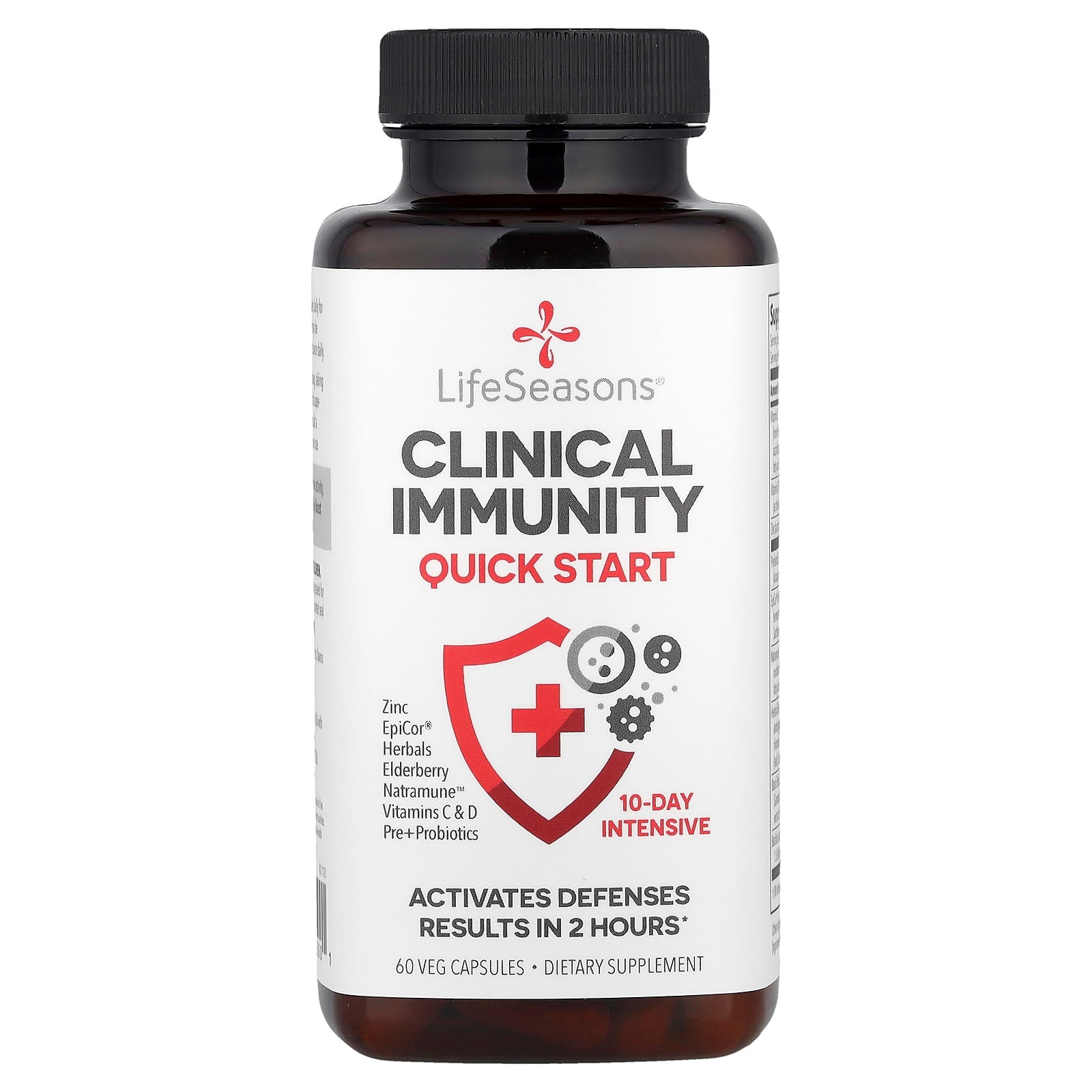 LifeSeasons, Clinical Immunity, Quick-Start, 60 Veg Capsules - Image 1