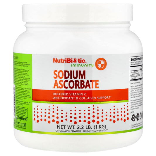 NutriBiotic, Immunity, Sodium Ascorbate, Crystalline Powder, 2.2 lb (1 kg) - Image 1