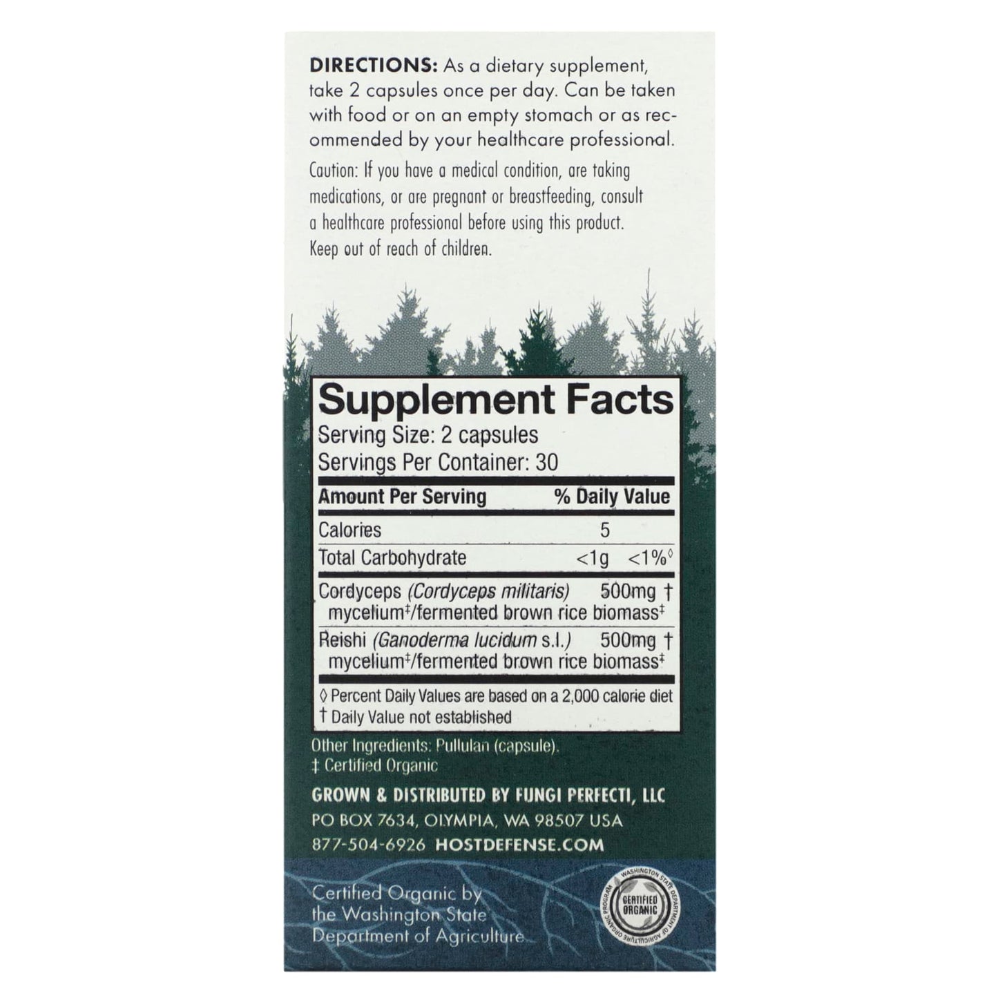 Host Defense, Mushrooms, Cordychi, 60 Vegetarian Capsules