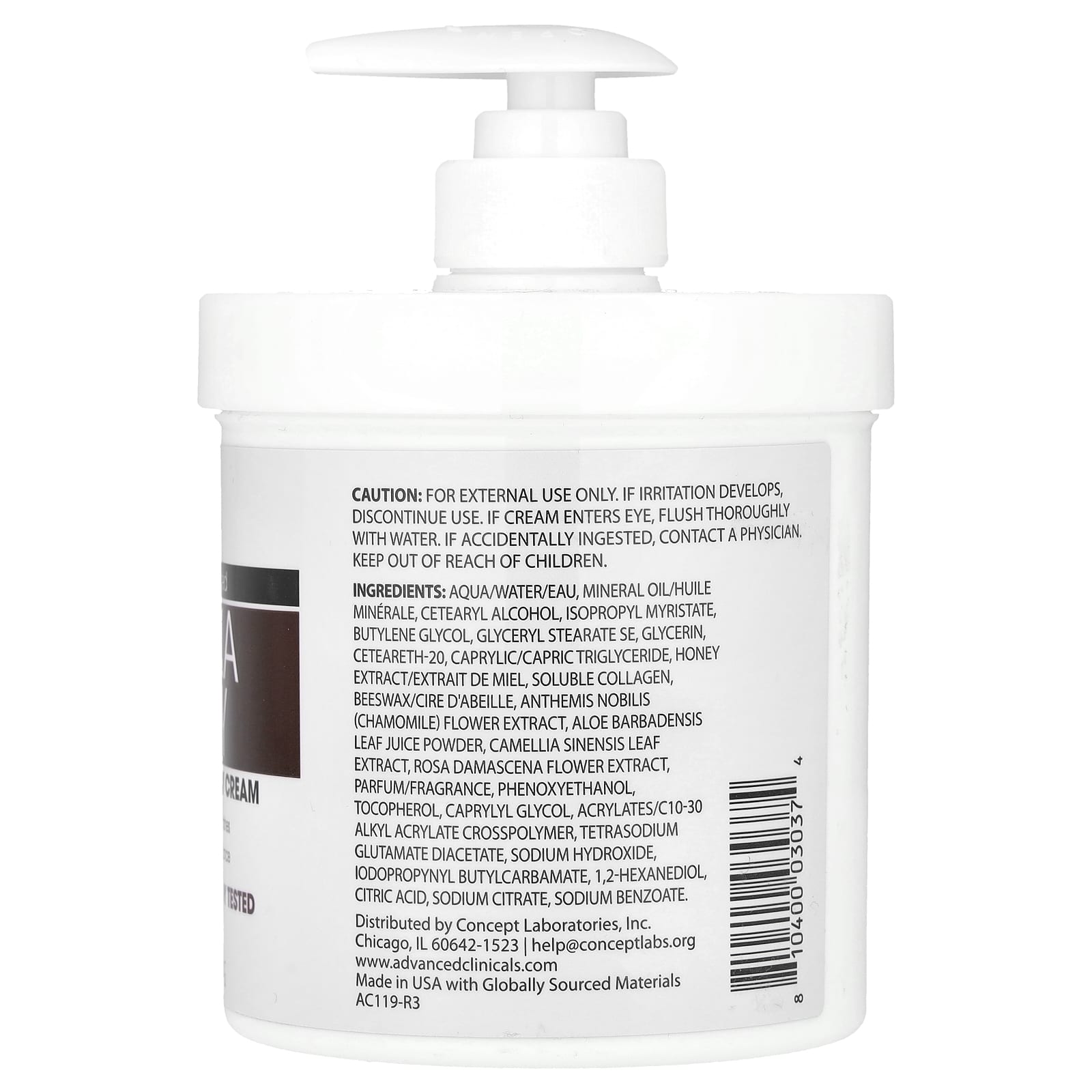 Manuka Honey Body Cream for Dry, Aging Skin - Advanced Clinicals - Image 2
