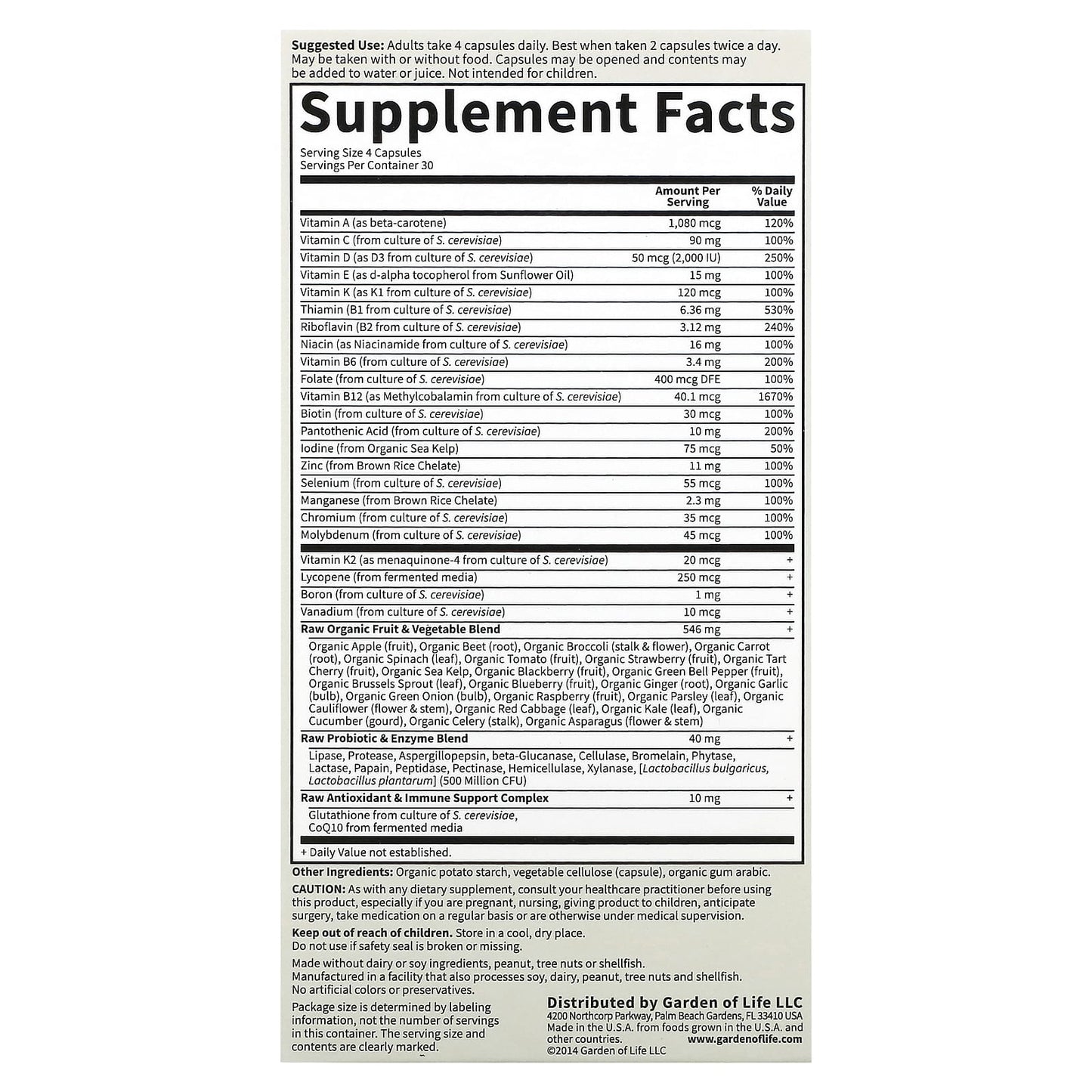 Whole Food Multivitamin for Men Over 50 | Garden of Life - Image 2