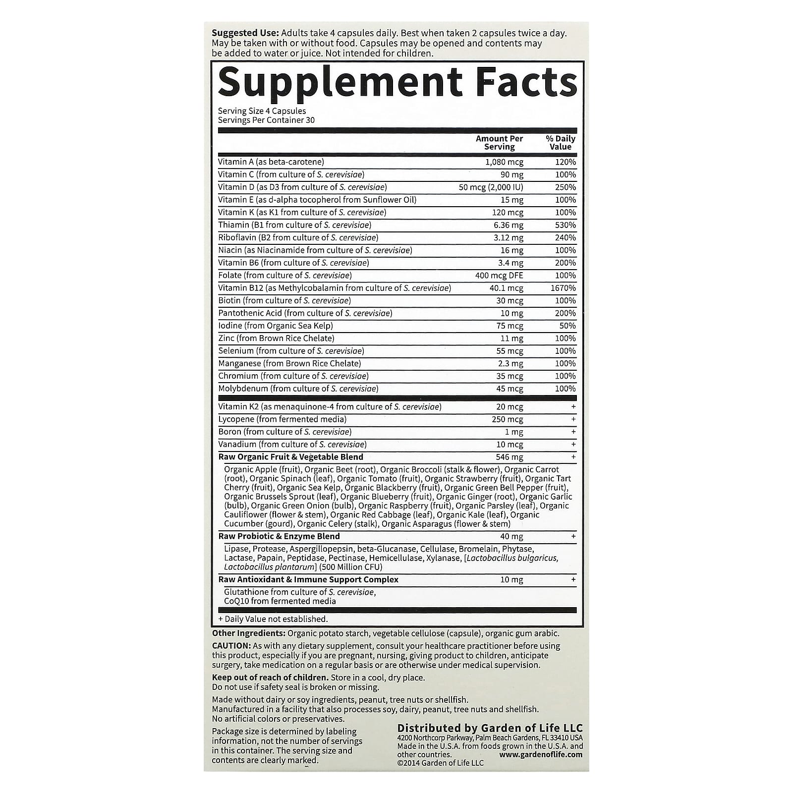 Whole Food Multivitamin for Men Over 50 | Garden of Life - Image 2