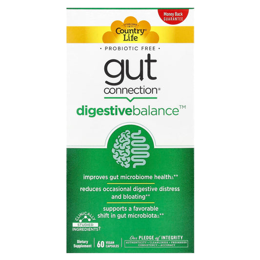 Country Life Gut Connection Digestive Balance 60 Vegan Capsules - Image 1