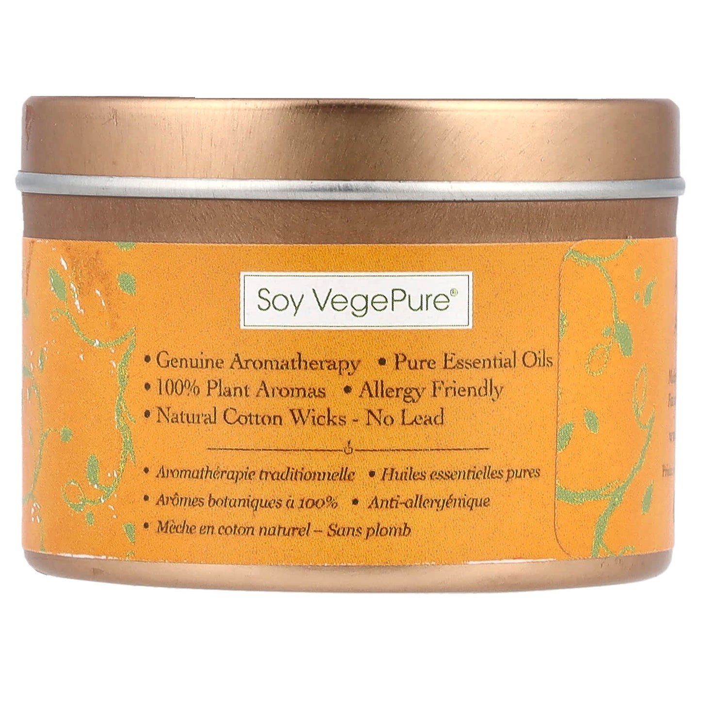 Travel Soy Wax Candle - Clarity Orange & Cedar Aromatherapy - Image 2
