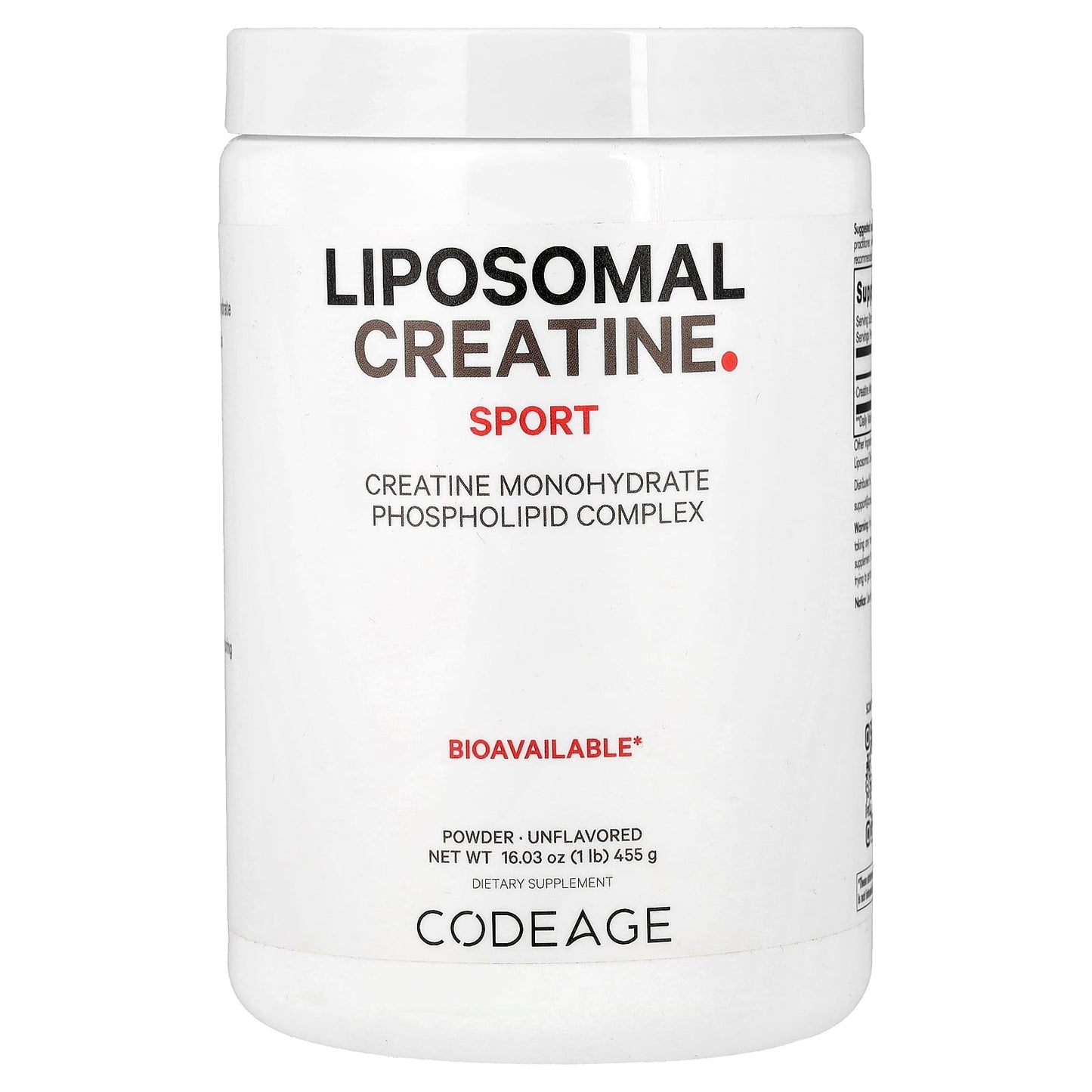 Codeage Liposomal Creatine Powder - Boost Fitness & Performance - Image 1