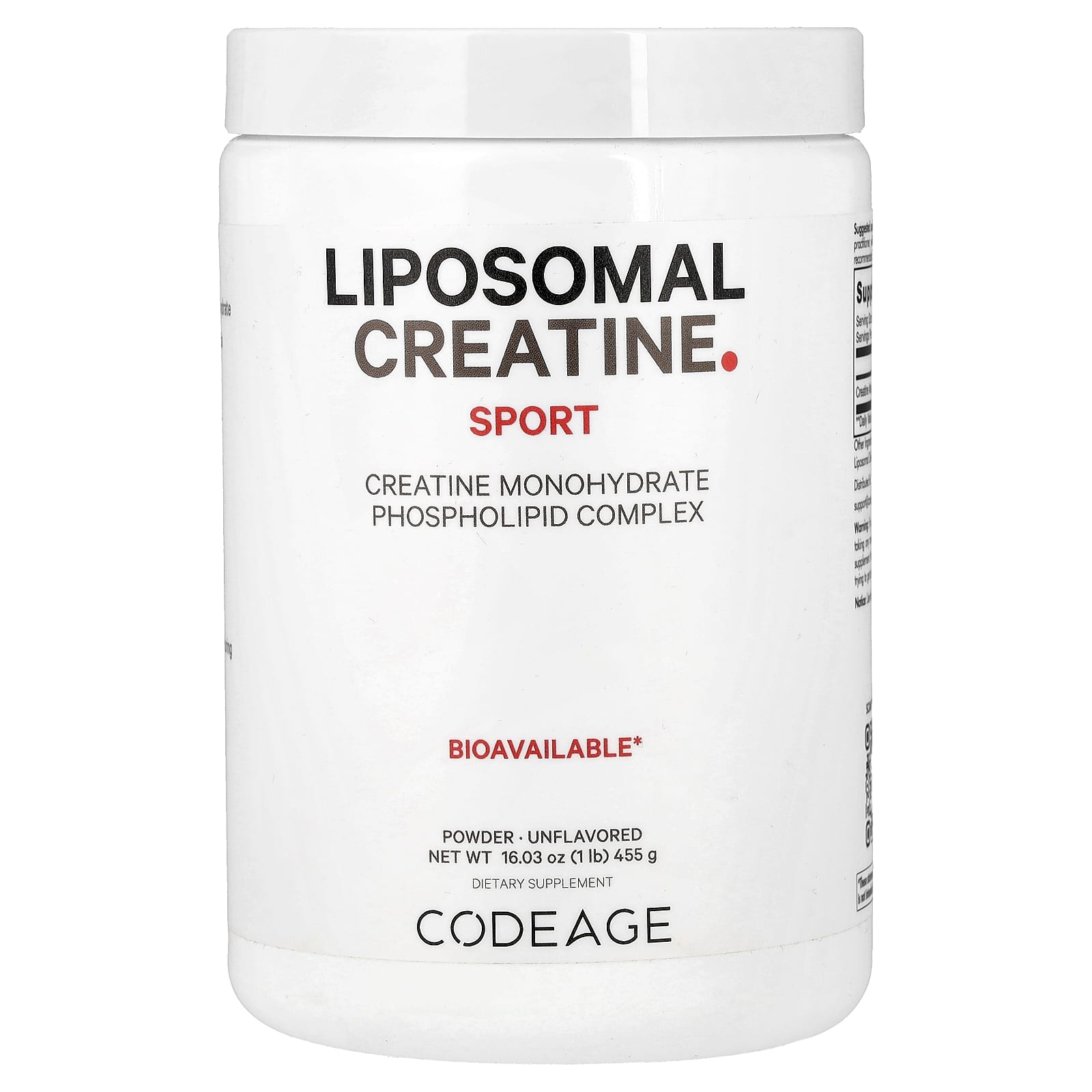 Codeage Liposomal Creatine Powder - Boost Fitness & Performance - Image 1