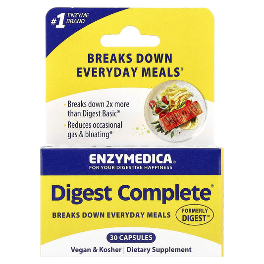 Enzymedica Digest Complete 30 Capsules - Break Down Everyday Meals - Image 1