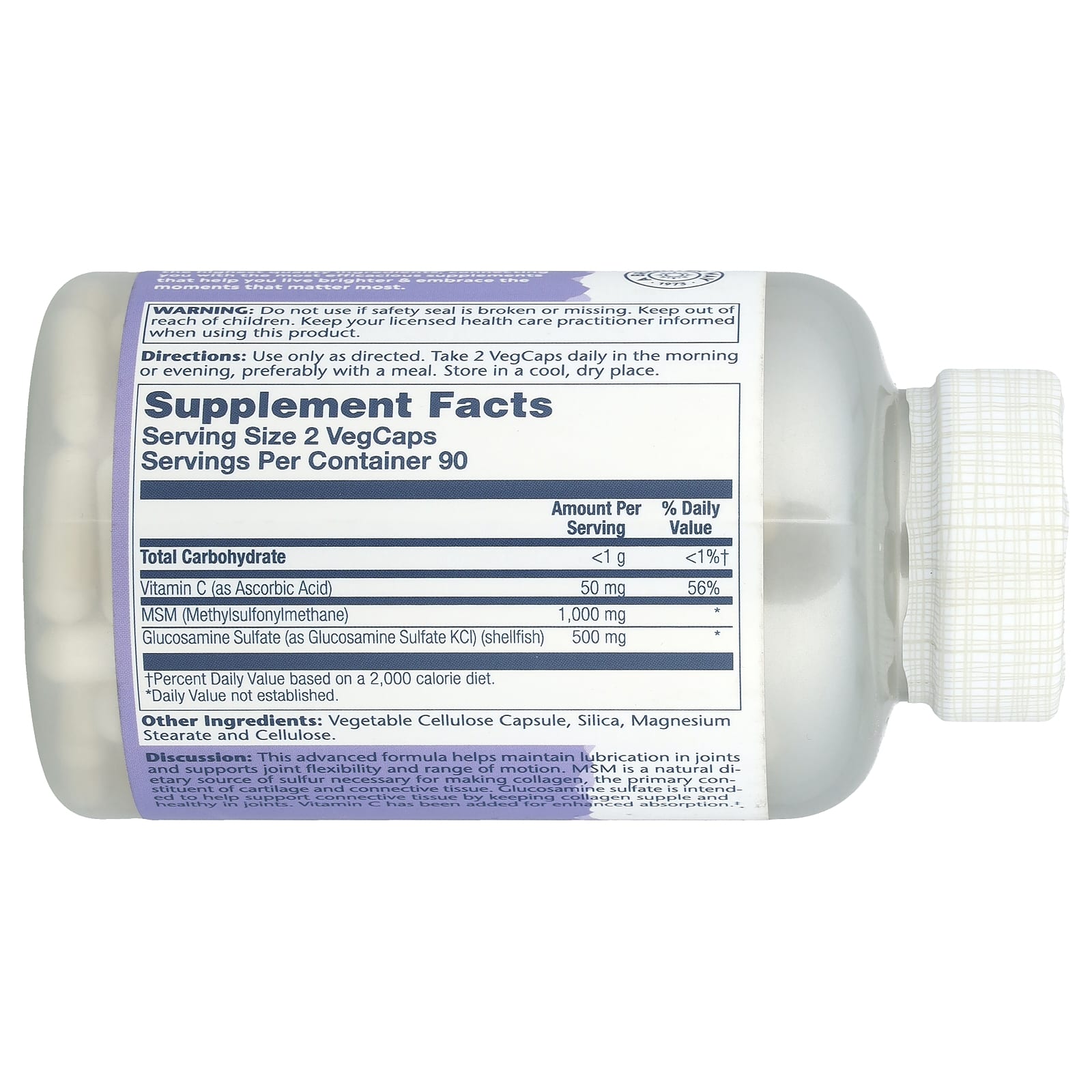 Solaray, MSM & Glucosamine, 180 VegCaps