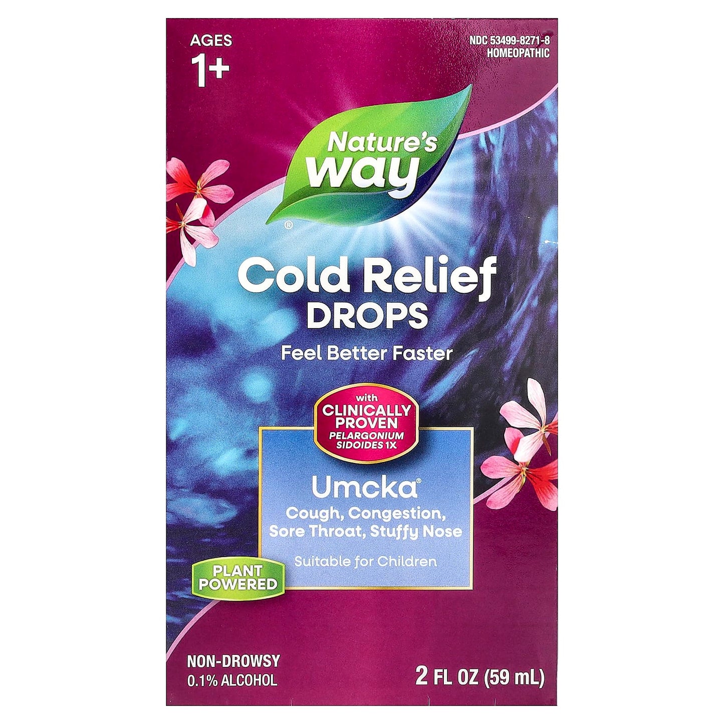 Nature's Way, Umcka® Cold Relief Drops, Ages 1+, 2 fl oz (59 ml) - Image 1