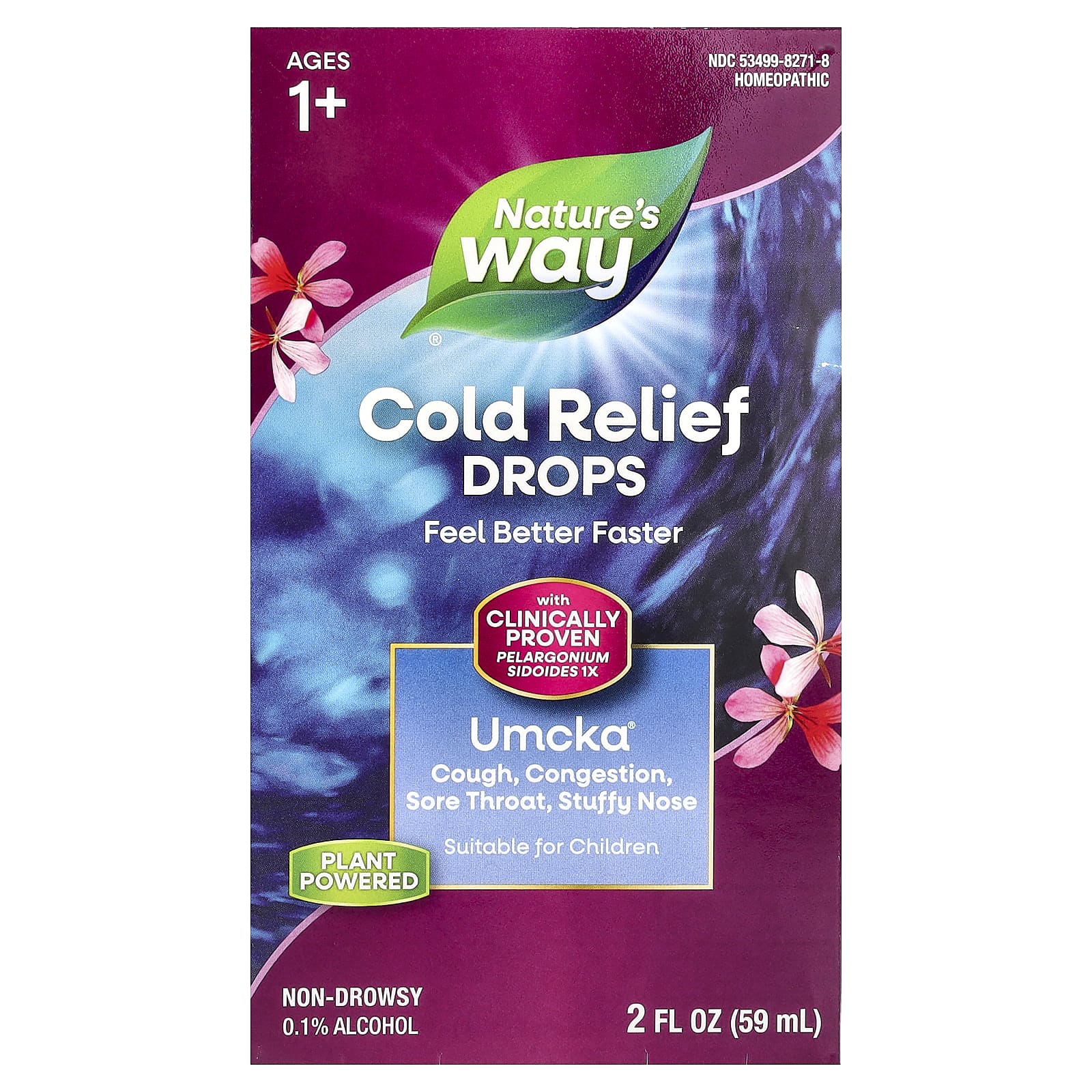 Nature's Way, Umcka® Cold Relief Drops, Ages 1+, 2 fl oz (59 ml) - Image 1