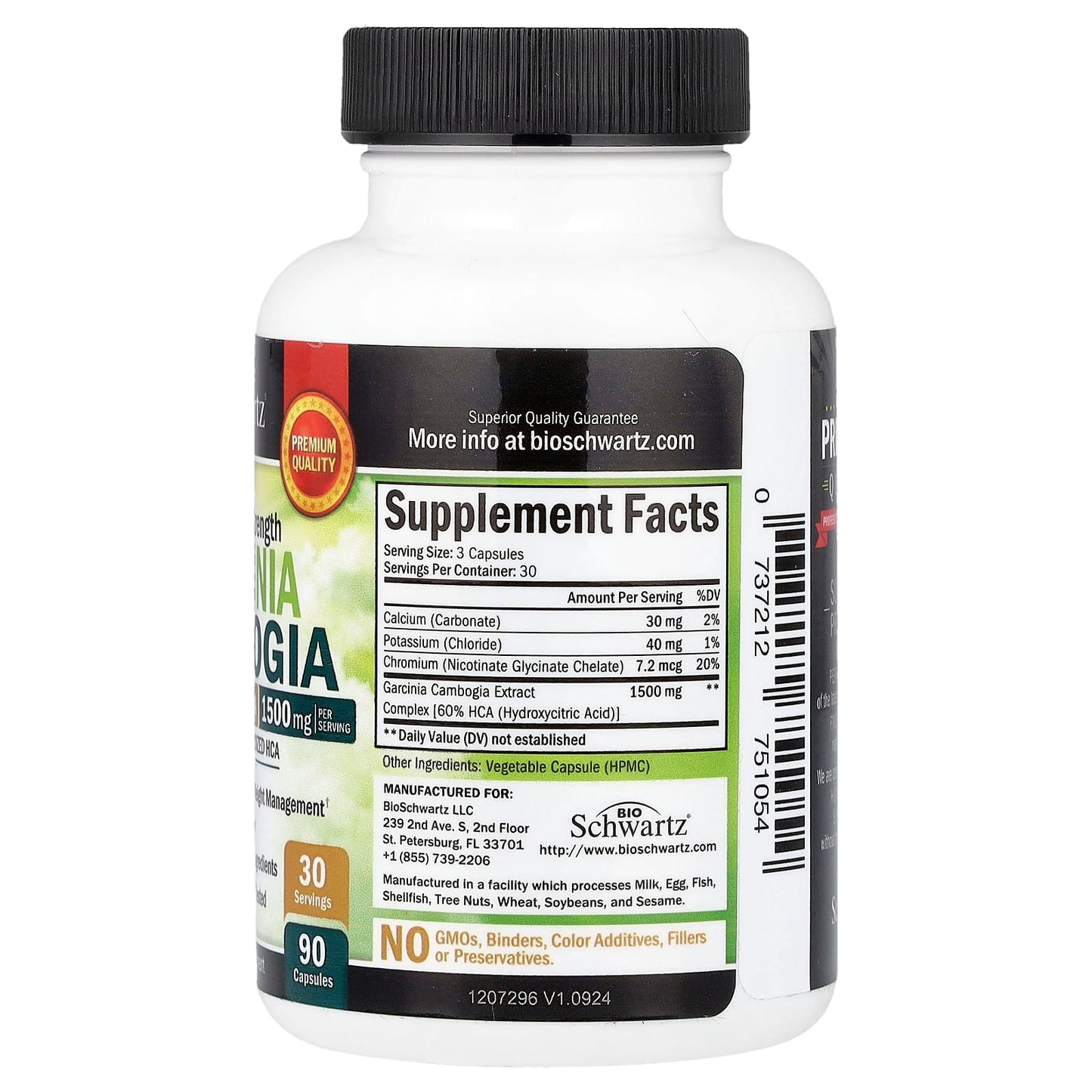 Max Strength Garcinia Cambogia Supplement - 90 Capsules - Image 2