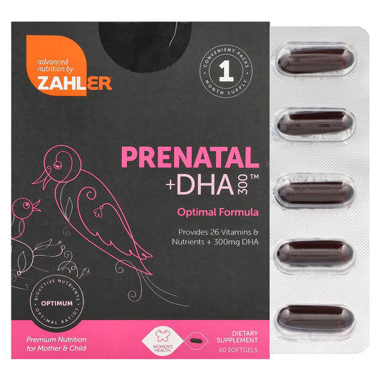 Zahler, Prenatal + DHA 300, 120 Softgels - Image 1