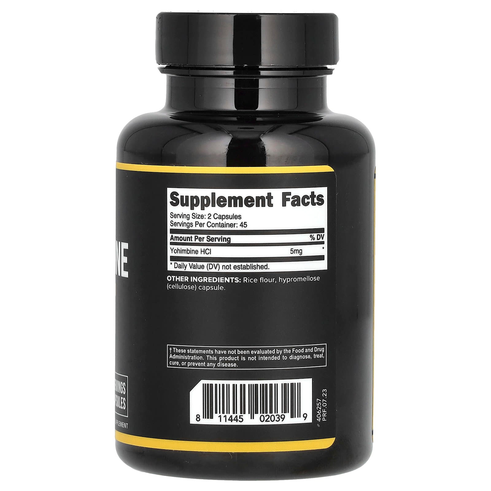 Primaforce, Yohimbine HCl, 2.5 mg , 90 Capsules - Image 2
