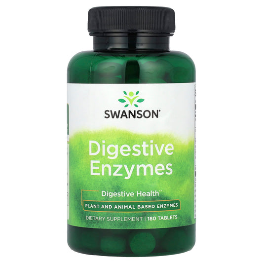 Swanson, Digestive Enzymes, 180 Tablets - Image 1