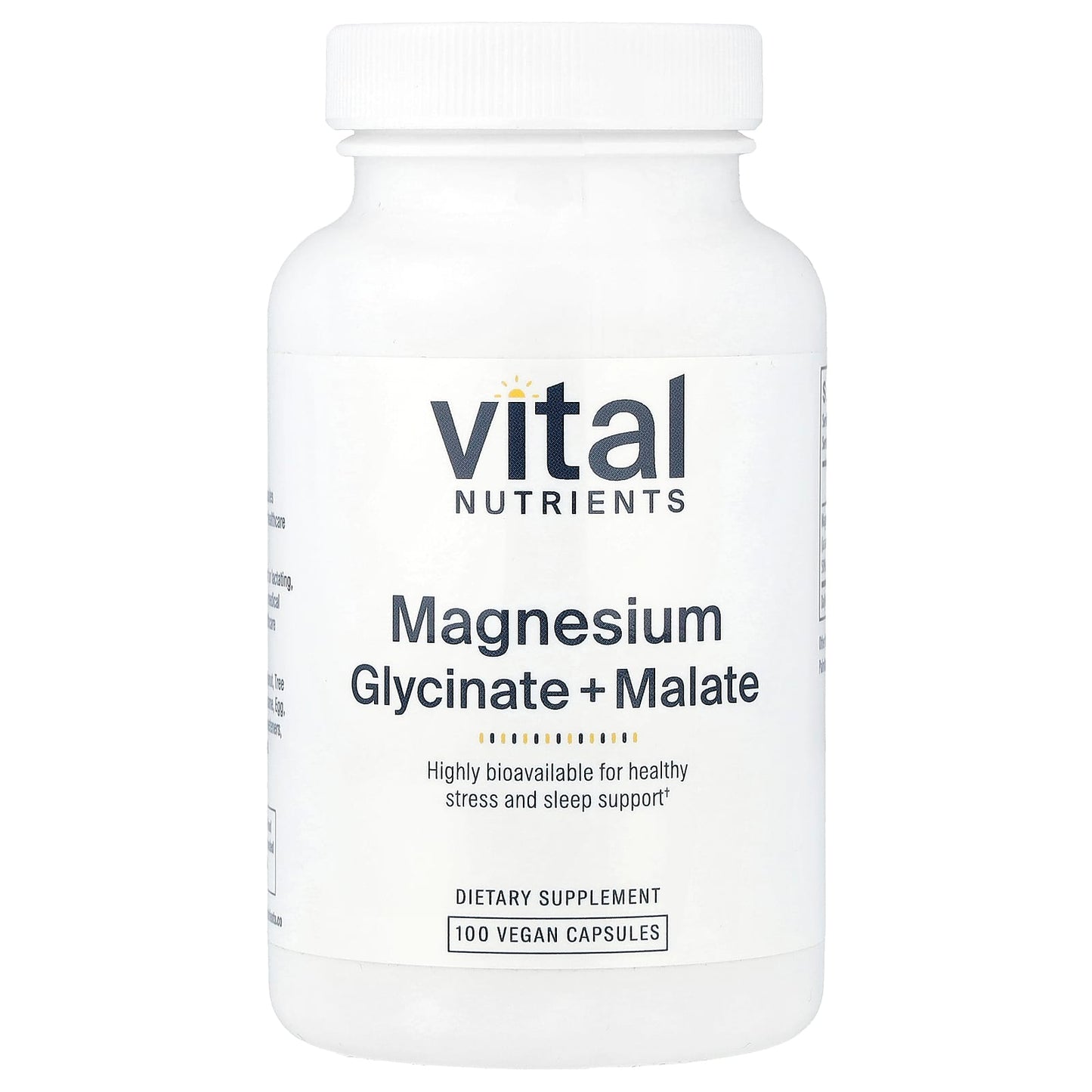 Vital Nutrients, Magnesium, 100 Vegan Capsules (120 mg per Capsule) - Image 1