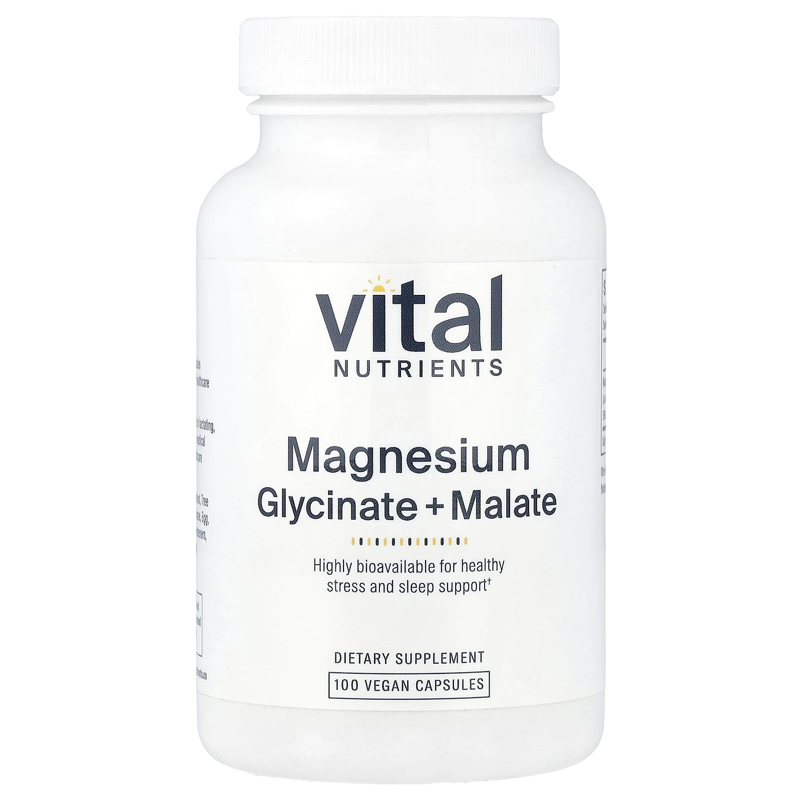 Vital Nutrients, Magnesium, 100 Vegan Capsules (120 mg per Capsule) - Image 1