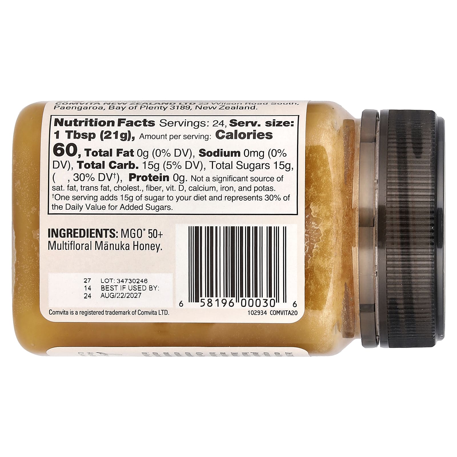 Comvita Multifloral Manuka Honey MGO 50+ 17.6 oz (500g) - Pure New Zealand - Image 2