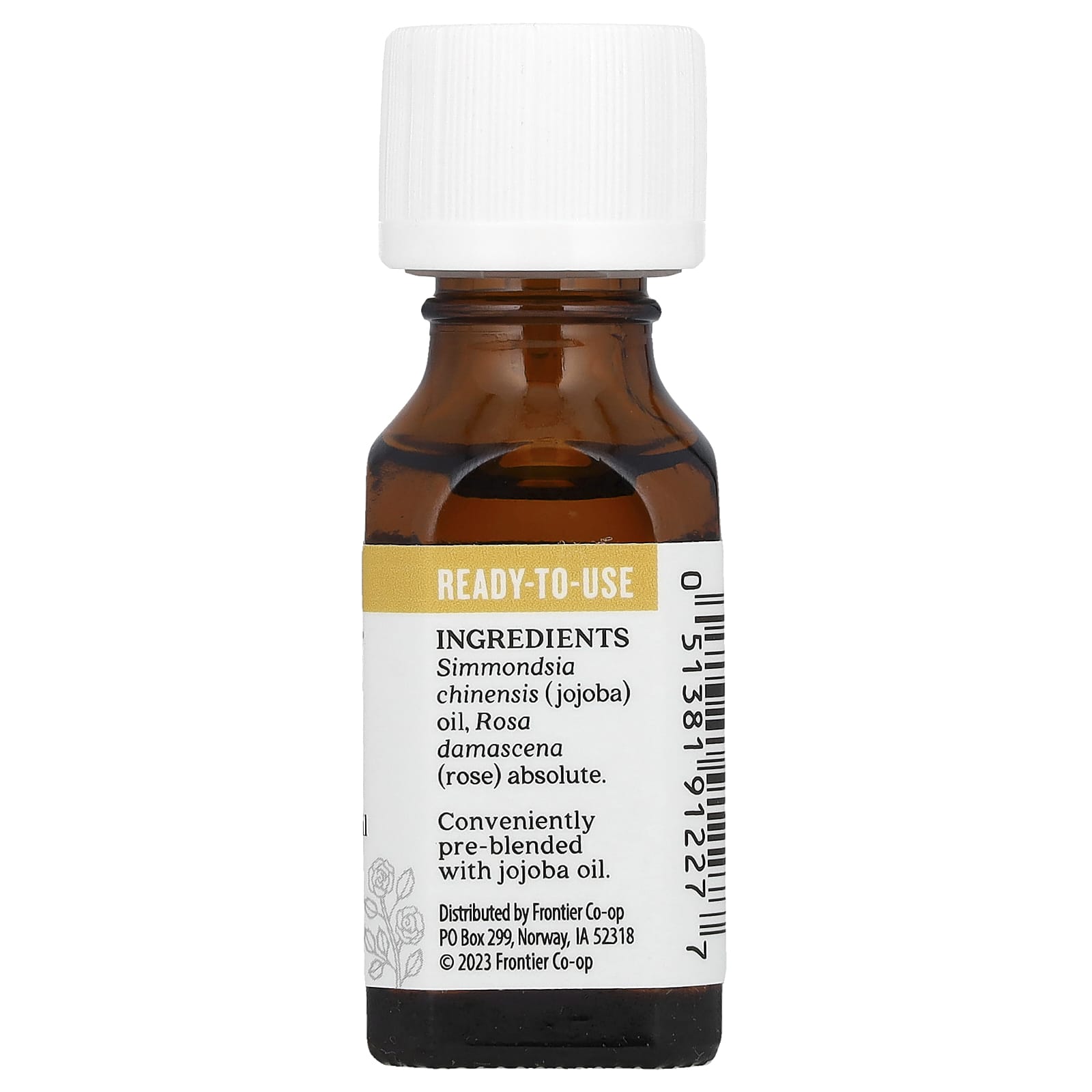 Aura Cacia Rose Absolute Essential Oil Blend in Jojoba Oil, 0.5 fl oz - Image 2