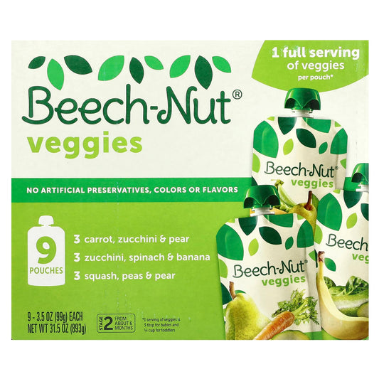 Beech-Nut Stage 2 Variety Pouches for Babies & Toddlers - 9 Count - Image 1
