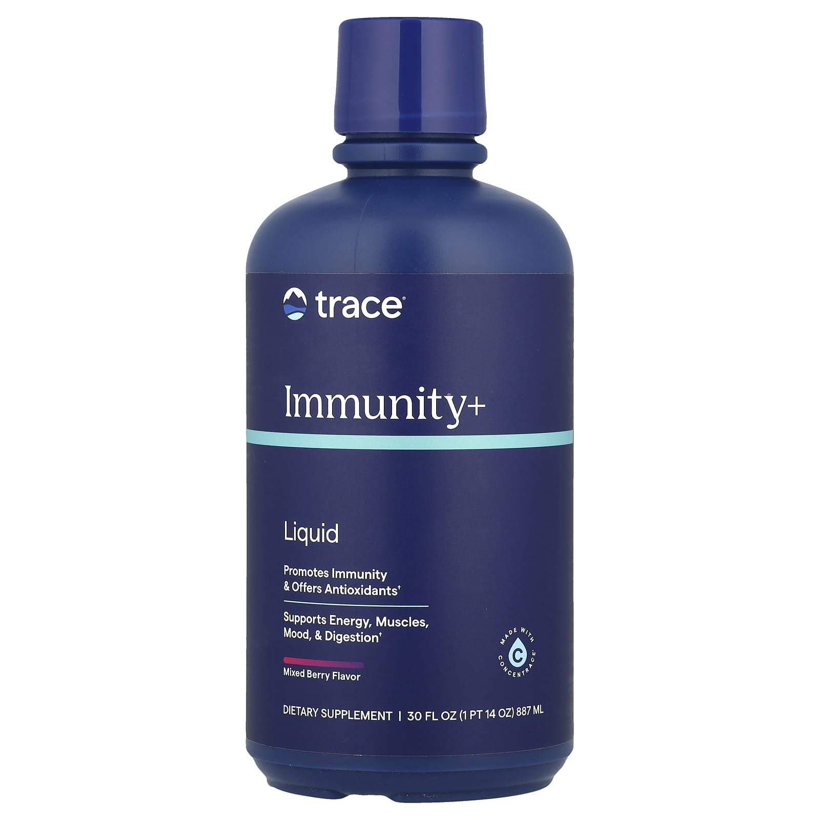Trace, Liquid Immunity+, Mixed Berry, 30 fl oz (887 ml) - Image 1
