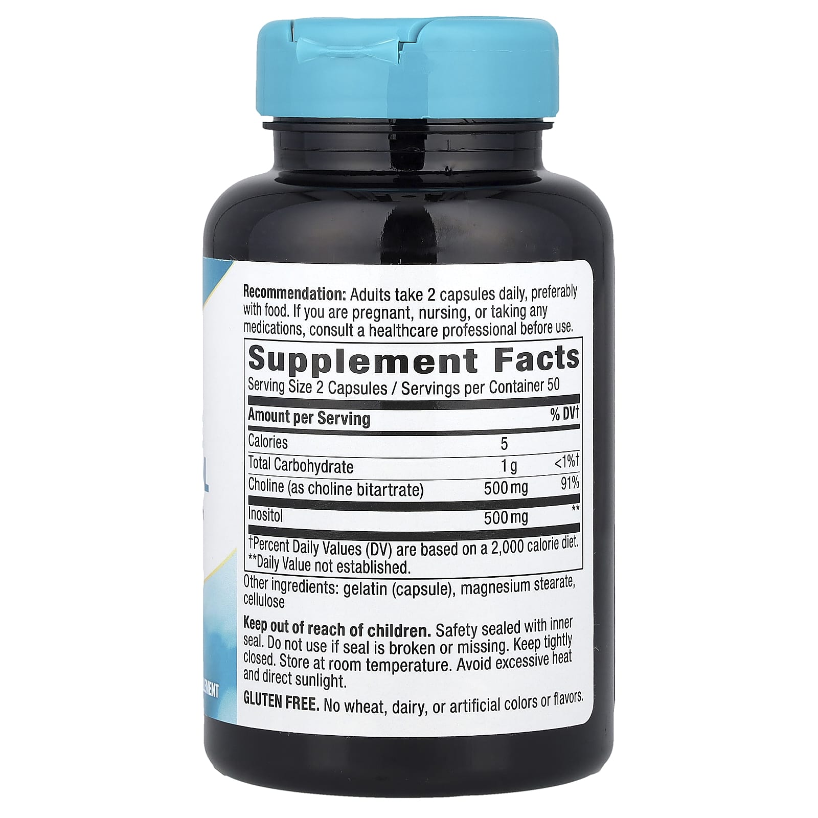Nature's Way, Choline & Inositol, 100 Capsules - Image 2