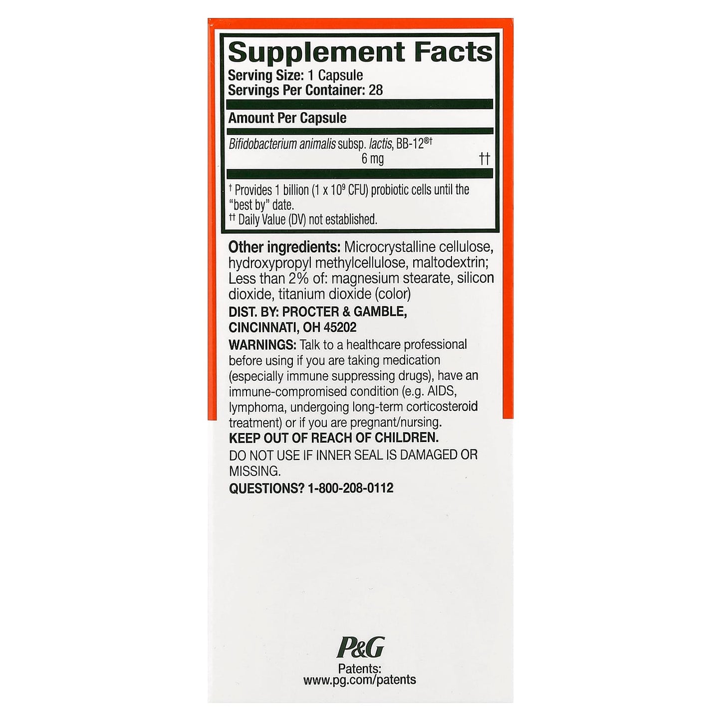 Probiotics for Gut Health & Immune Support - 28 Capsules - Image 2