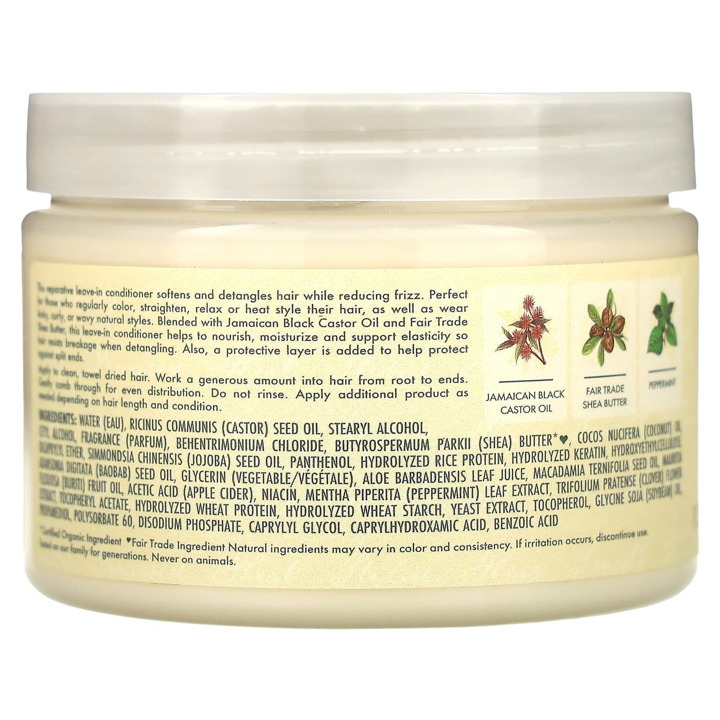 SheaMoisture, Jamaican Black Castor Oil, Strengthen & Restore Leave-In Conditioner, 11.5 fl oz (340 ml) - Image 2