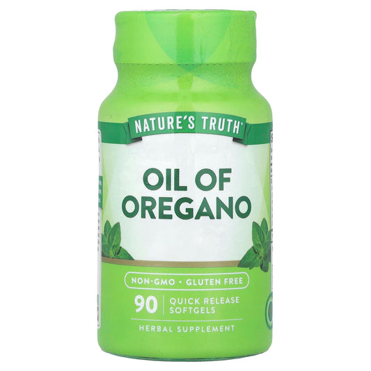 Nature's Truth, Oil Of Oregano, 90 Quick Release Softgels (1,500 mg per Softgel) - Image 1