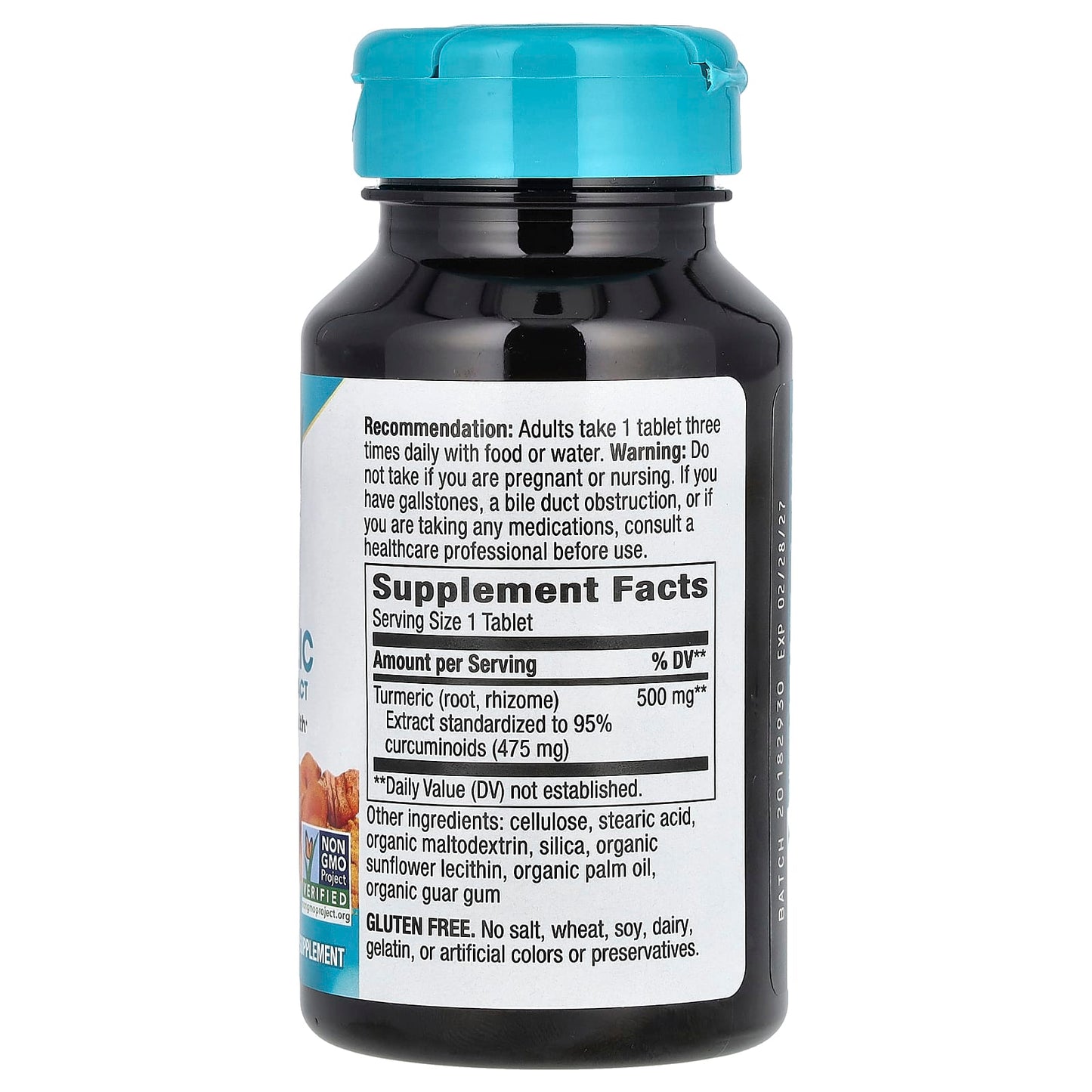 Nature's Way, Turmeric, Premium Extract, 500 mg, 60 Vegan Tablets - Image 2