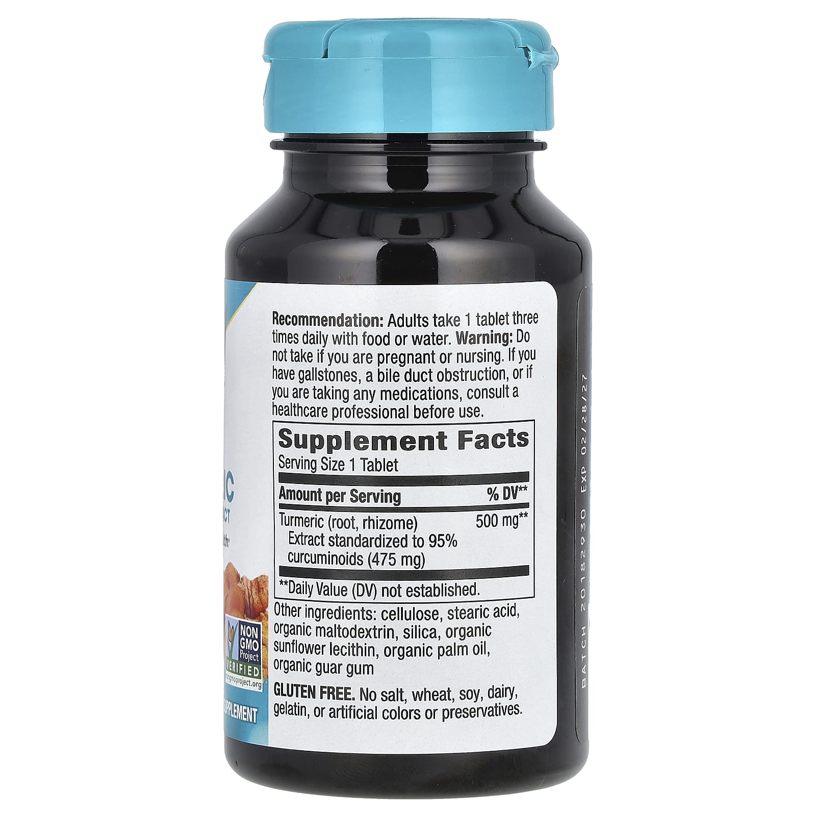 Nature's Way, Turmeric, Premium Extract, 500 mg, 60 Vegan Tablets - Image 2
