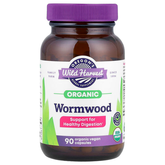 Oregon's Wild Harvest, Organic Wormwood, 90 Organic Vegan Capsules (260 mg per Capsule) - Image 1