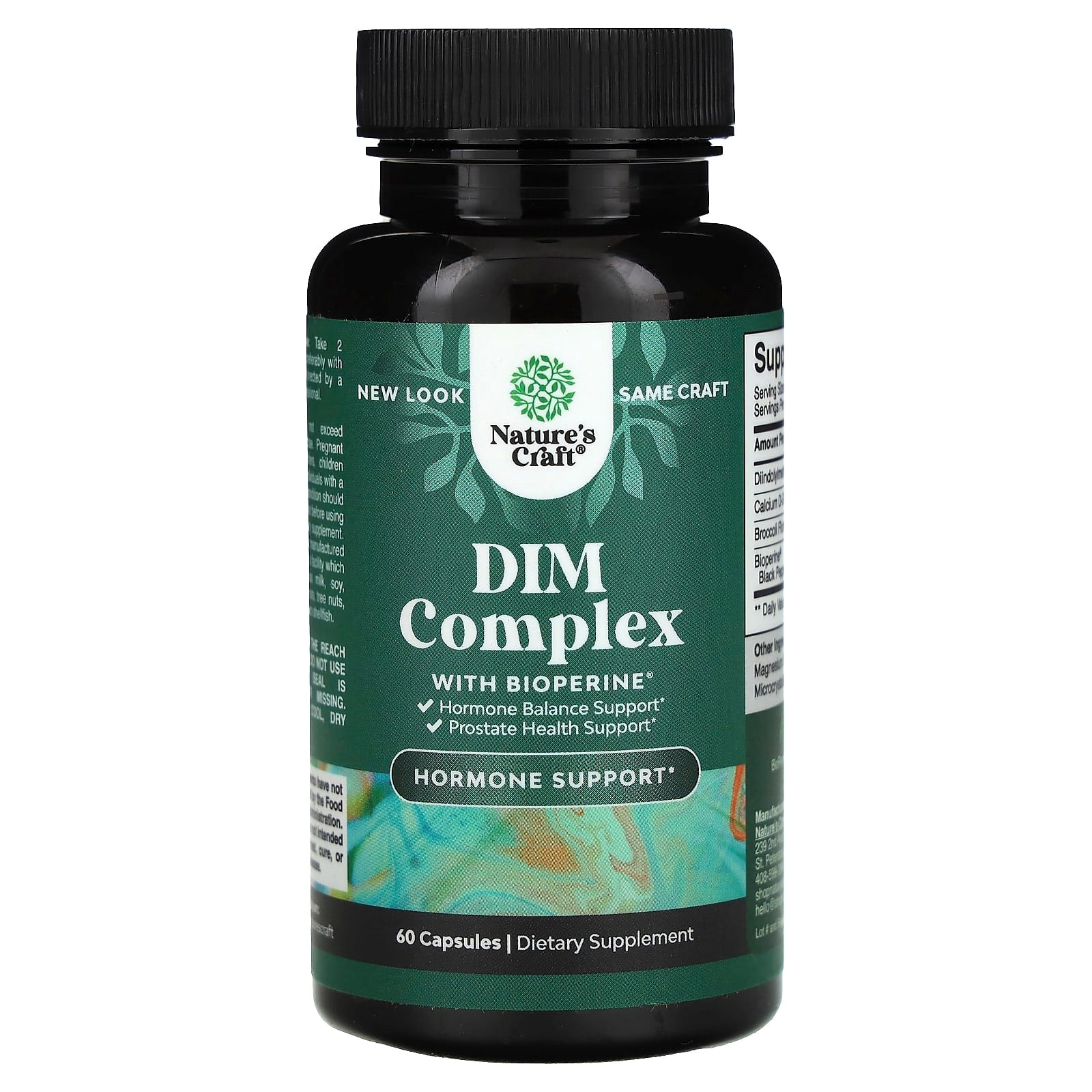 Nature's Craft, DIM Complex With BioPerine®, 60 Capsules - Image 1