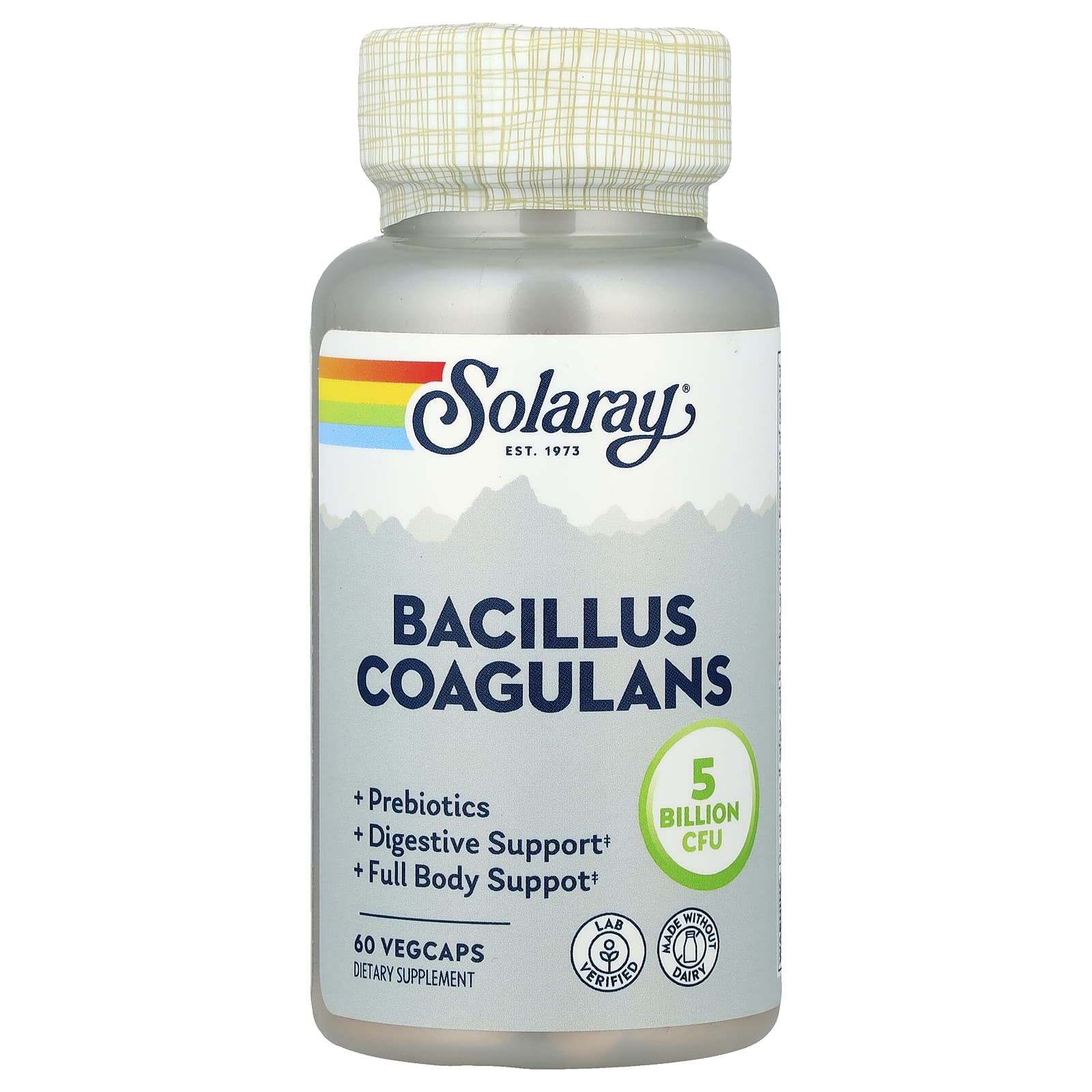 Solaray, Bacillus Coagulans, 60 VegCaps - Image 1