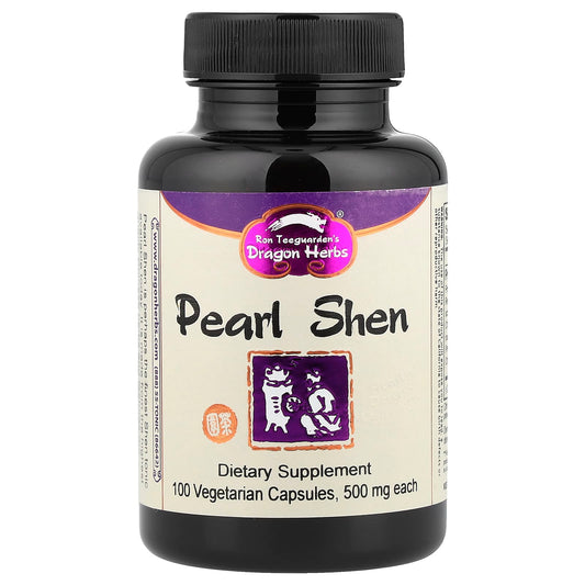 Dragon Herbs Pearl Shen 100 Vegan Capsules for Energy & Vitality - Image 1
