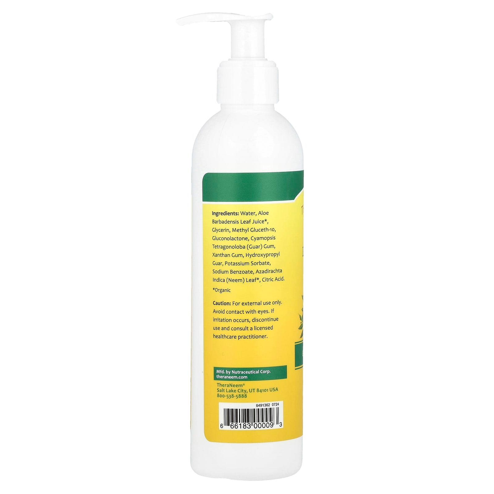 Organix South, TheraNeem®, Neem Leaf & Aloe Gel, Gentle Therapé, Fragrance Free, 8 fl oz (240 ml) - Image 2