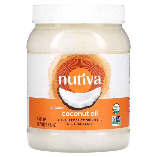 Nutiva, All-Purpose Cooking Oil, Organic Coconut Oil , 54 fl oz (1.6 l) - Image 1